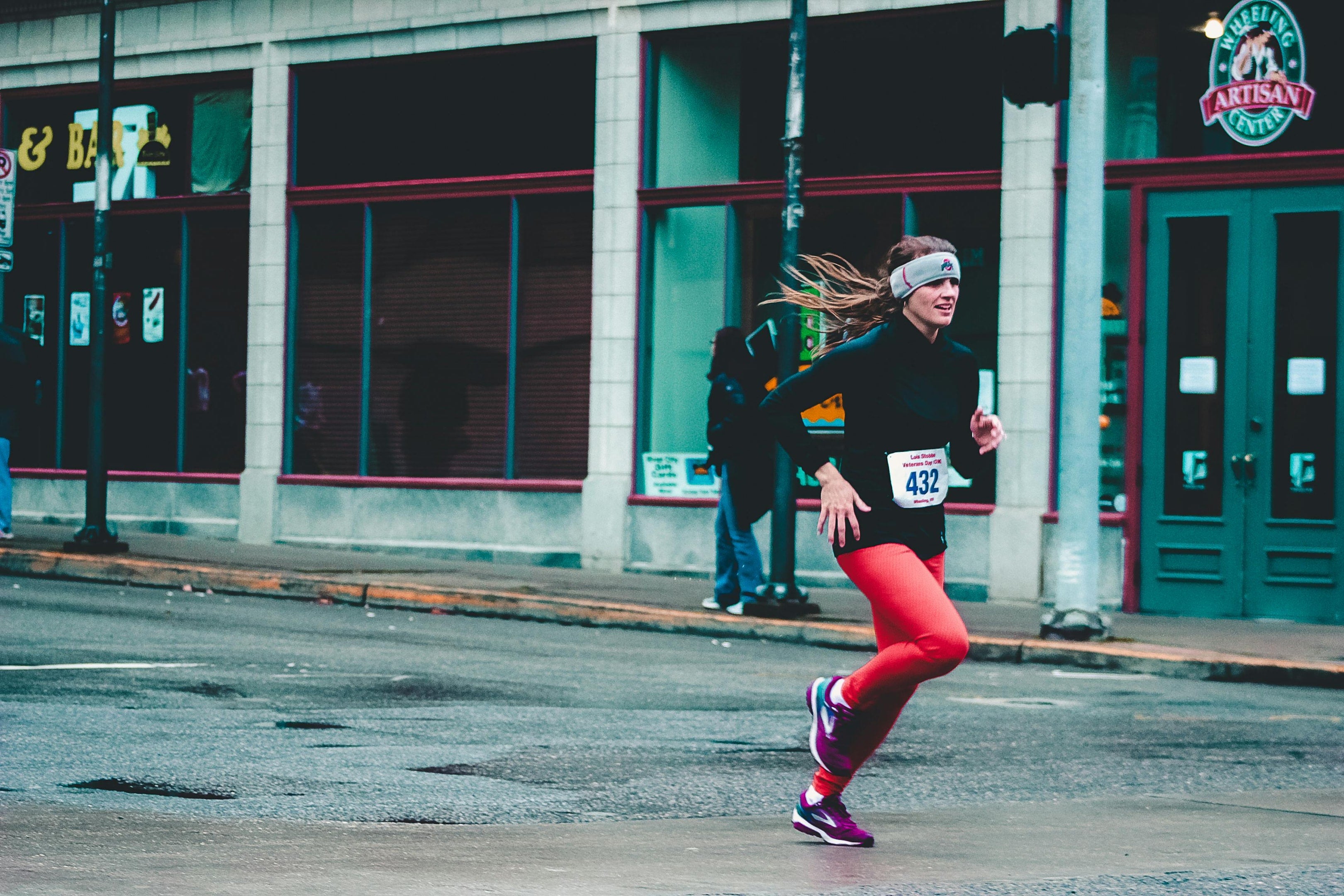 Photo by Rosemary Ketchum: https://www.pexels.com/photo/woman-wearing-red-pants-and-black-long-sleeved-top-running-1564466/