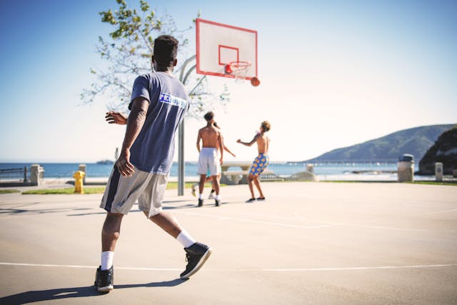 Photo by Tim Mossholder: https://www.pexels.com/photo/four-people-playing-basketball-1080882/