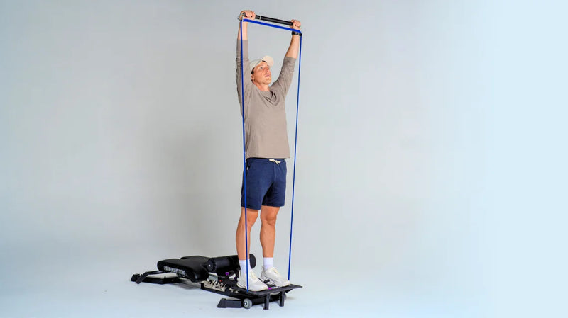 Band System Pro Banded Overhead Press with the NordBench Pro