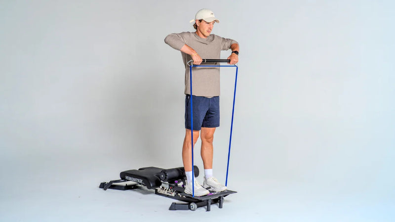 Band System Pro Banded Upright Row with the NordBench Pro