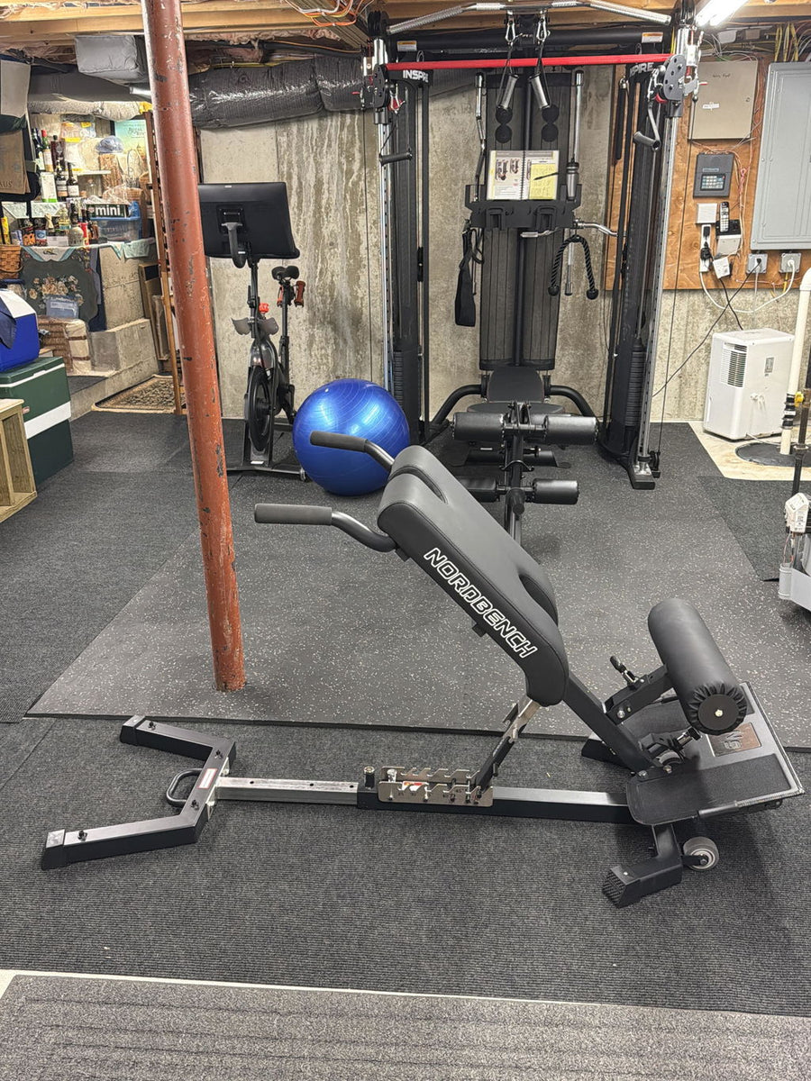 Mark Bunker's NordBench Pro in his home gym